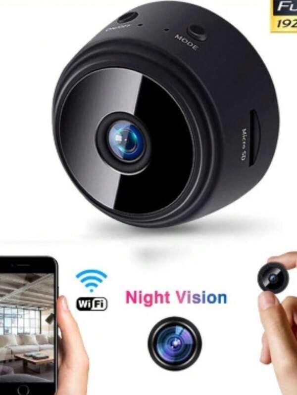 Câmera De Monitoramento Noturno Monitor De Rede Em Casa Infravermelho Night Vision A9 FsHD 1080P Wi-Fi Sem Fio