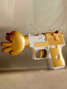 Rock Paper Scissors Toy Gun Board Game Set For Desktop, Stress Relief, Novelty And Creative, Suitable For Multiplayer Party Games - Gold - View 5