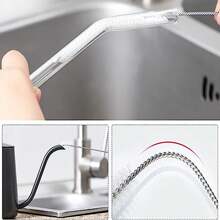 Straw Brush Set For Bottle, Water Bottle & Drinking Straws, Stainless Steel,Kitchen,Kitchen Items,Cleaning,Cleaning Brush,Kitchen,Bathroom,Home,Household Supplies - Silver - View 10