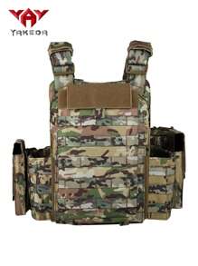 YAKEDA 雅科達戶外多功能戰術背心molle組合訓練裝備訓練服 - 卡其色 - 查看 5