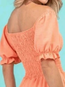Women Dresses - 橘色 - 查看 6