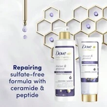 Dove Hair Therapy Rescue & Protect Sulfate-Free Shampoo 13.5 Fl Oz - RESCUE & PROTECT - View 2