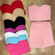 Women Two-Piece Outfits - White - View 1