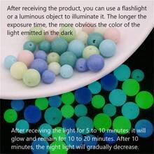 1 Gói Của ngẫu nhiên Phối màu 100 Miếng 6-8mm Nhiều màu Sáng Ngôi sao Hạt thủy tinh , Bắt chước Gốm sứ Thủ công Hạt , DIY Vòng tay Dây chuyền Phụ kiện - Nhiều màu - Xem 5