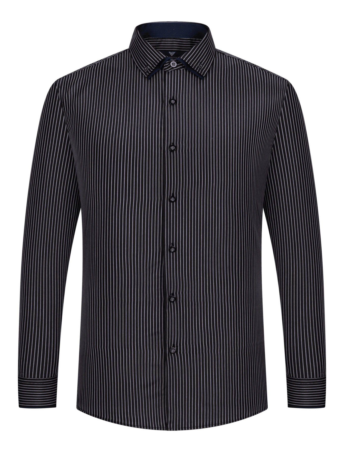 Men Shirts - 黑與白 - 查看 1