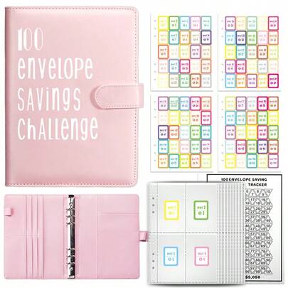 100pcs Envelope Budget Planner, Helps You Save Money Easily And Enjoyably
