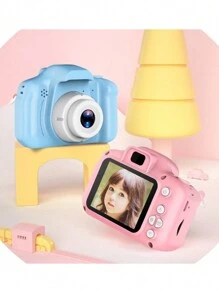 MiniCâmera Digital Portátil Mini 720p, Câmera Recarregável Colorida De Brinquedo, Tela De 2 Polegadas 8mp, Presente De Aniversário E Outros Com 1 Cartão Tf E Leitor De Cartão