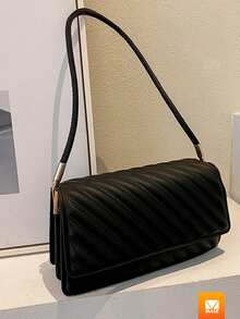 Bolso Con Correa Ancha Para Mujer Bandolera Femenina De Alta Calidad - azul real - Ver 2