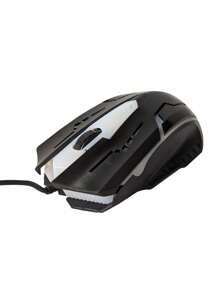 Comercializadora BC Mouse Optico de Alta Precision Retroiluminado Alambrico - Negro - Ver 3