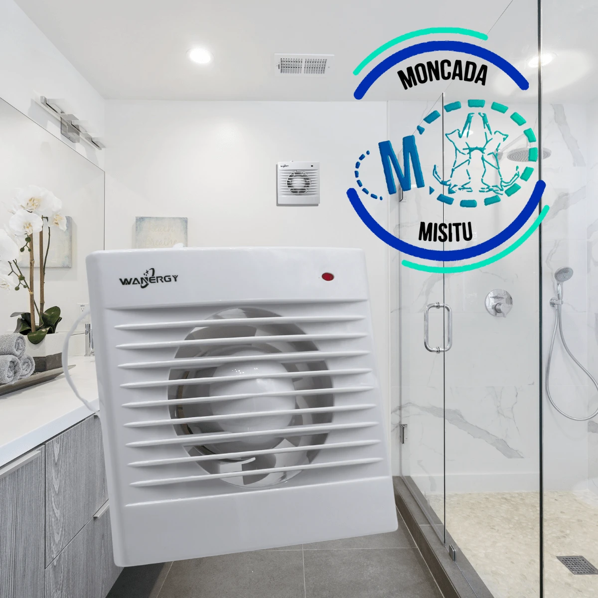 Extractor De Aire Empotrable Para Baño 15w Color Blanco - Blanco - Ver 1