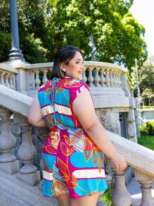 Plus Size Jumpsuits - Rose bonbon - Voir 2