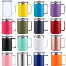 Metal  Type Y E T I 14 Oz With Lid And Handle, Hot And Cold Drinks Stainless Steel Tumbler - 黃色 - 查看 2