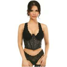 Lavish Celestial Satin Open Cup Waist Cincher