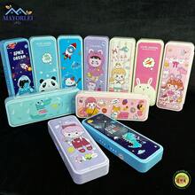 CARTUCHERA CON CONTRASEÑA, Caja De Papelería De Doble Capa Multifuncional Para Estudiantes De Primaria, secundaria o universidad, estuché de lápices de doble capa