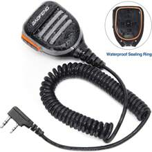 Baofeng 780 Microphone Haut-parleur À Main Imperméable À L'eau Pour Talkie-walkie À Deux Voies, Microphone D'épaule À Distance Pour Radio Frs Gmrs Uv-5r Bf-f8hp Uv-5rx3 Uv-5r+, Uv-5x, Bf-888s, Uv-s9plus, Uv-82