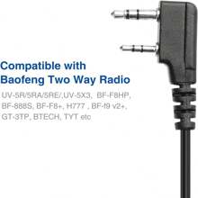 Baofeng 780 Microphone Haut-parleur À Main Imperméable À L'eau Pour Talkie-walkie À Deux Voies, Microphone D'épaule À Distance Pour Radio Frs Gmrs Uv-5r Bf-f8hp Uv-5rx3 Uv-5r+, Uv-5x, Bf-888s, Uv-s9plus, Uv-82
