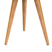 Mesinha de Canto Apoio Decorativa Redonda com Pés Palito Retrô - Cores - Caramelo - Visão 4