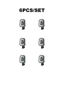 6 Unids/set De Pinzas Para El Cabello Del Alfabeto Inglés, Adecuadas Para Decoración Y Uso Diario - Multicolor - Ver 9