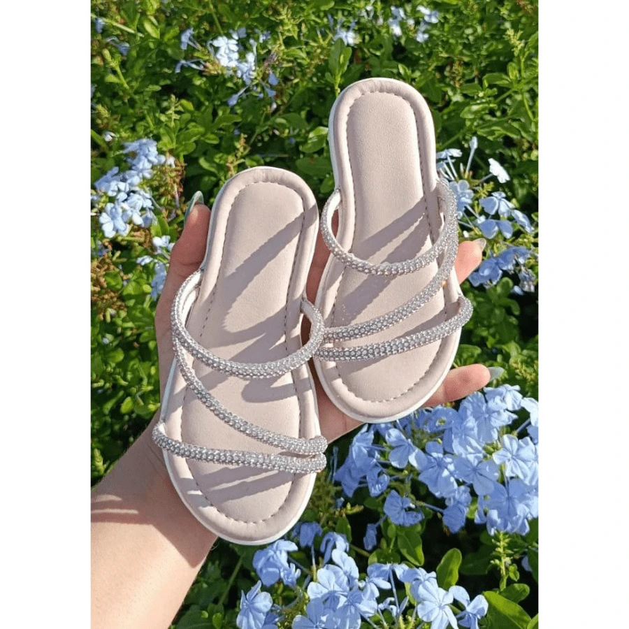 Kids Fashion Slippers - 銀色 - 查看 1