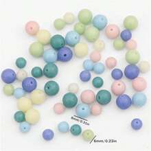 1 Gói Của ngẫu nhiên Phối màu 100 Miếng 6-8mm Nhiều màu Sáng Ngôi sao Hạt thủy tinh , Bắt chước Gốm sứ Thủ công Hạt , DIY Vòng tay Dây chuyền Phụ kiện - Nhiều màu - Xem 9