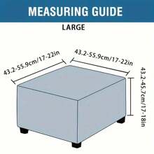 1pc Elastic Stretch Bench Cover, Square/Long/Folding Storage Ottoman Slipcover, Furniture Protector - Black - View 3