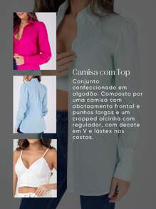 Women Blouses - Màu Hồng Tươi - Xem 6