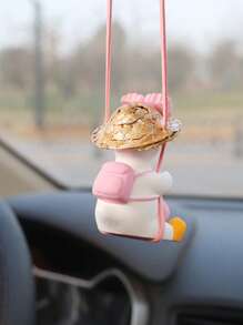 زينة سيارة لطيفة تتدلى - زينة بطة باردة متأرجحة للسيارات للمراهقين و مستلزمات السيارات