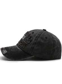 1pc Unisex Baseball Cap Washed Hat, Outdoor Sun Protection Visor Hat For Women And Men Street