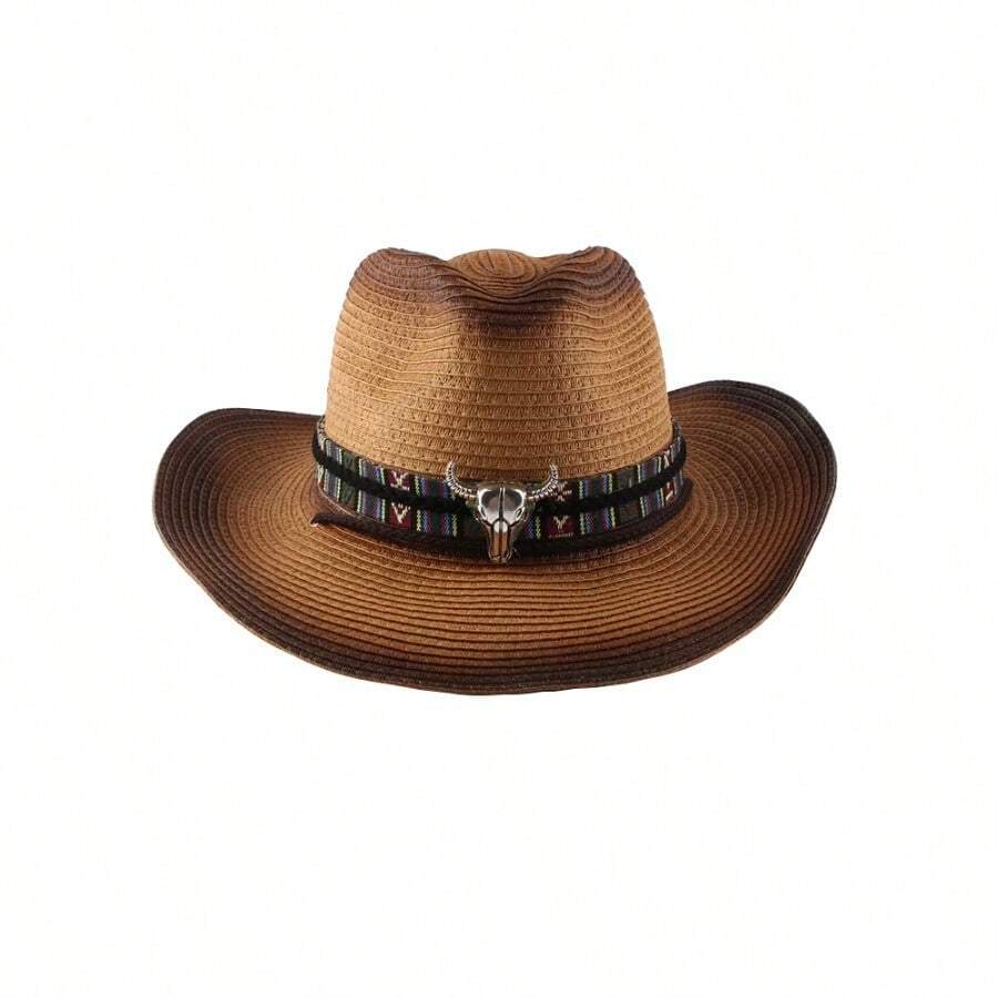 Đúng mốt Rộng vành Cao Bồi Miền Tây Mũ , Tùy chỉnh Dành Cho Nam Và Nữ , Mùa xuân/Mùa hè Boho - Nhiều màu - Xem 1