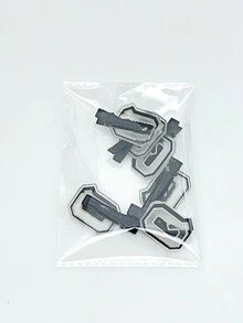 6 Unids/set De Pinzas Para El Cabello Del Alfabeto Inglés, Adecuadas Para Decoración Y Uso Diario - Multicolor - Ver 8