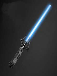 1pc Light-Up Sword Toy, With Extendable & Cool Appearance And Dynamic Sound Effects - Blue - View 1