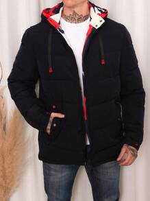 Men Winter Coats - 紅色 - 查看 7