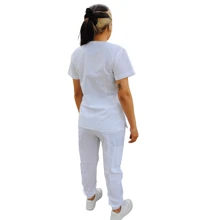 Uniforme Quirúrgico  Mujer Cómodo Alta Calidad Tela antifluidos Elastico Colorido Filipinas Set Dos Piezas Jareta - Blanco - Ver 4