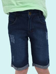 Kit 2 Bermuda Shorts For Men, Jeans And Twill, For Children And Youth, With Size 10 To 16 - Nhiều màu - Xem 2