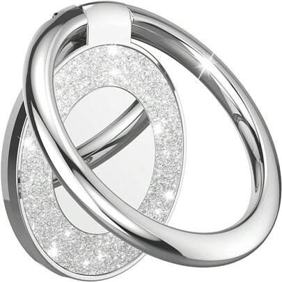 1 buc Suport inel telefon mobil, Incrustație circulară cu strasuri, Burghiu manual, Suport telefon mobil anti-cădere nou pentru desktop, Cataramă inel metalică, Universal pentru telefoane mobile și tablete compatibile cu , Telefon Android, Cadou pentru ziua de naștere, Familie, Suport inel de deget prieteni, Prindere telefon, Accesorii telefon