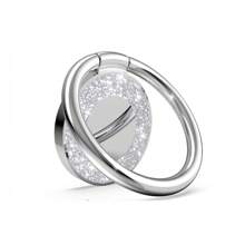 1pc Phone Ring Holder, Round Rhinestone Inlaid, Manual Drilling, New Desktop Anti-Drop Phone Stand, All Metal Ring Buckle, Universal Type, Suitable For IPhone, Android Phones And Tablets, Birthday, Gift For Family And Friends, Ring Holder, Phone Ring Grip, Phone Accessories - Silver - View 4