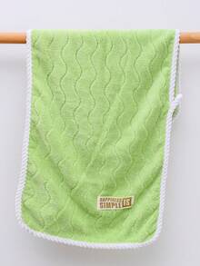 4 st. S Mönster Handduk Set Med 2 Handdukar Och 2 Bad Handdukar , 35*75cm + 70*140cm , Enkel Och Vacker , Bekvämt , Mjukt Och Hudvänlig , Lämplig För Hem Eller Badrum Bruk , Idealisk För Alla säsonger - Grön - Visa 3