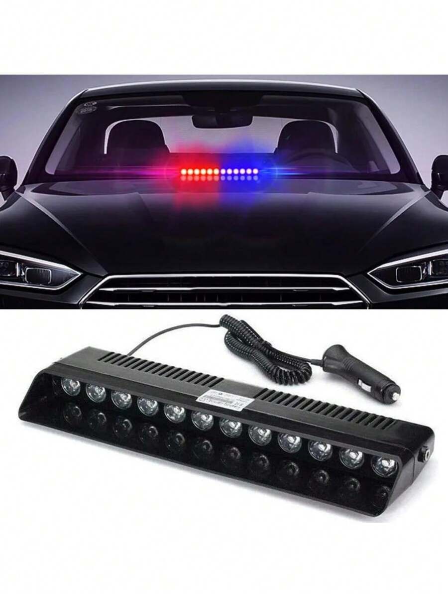1pc Tricolor New Style LED Emergency Warning Lights 12V Car Truck Warning Light Bar For Interior