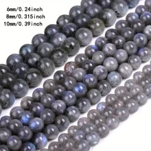 6/8/10mm Natural Crystal Beads Stone Round Energy Healing Loose Beads  For Jewelry Making Bracelet Anklet Necklace - Natural Stone Beads - View 7