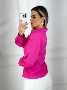 Women Blouses - Màu Hồng Tươi - Xem 2