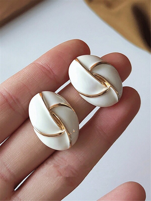 1 Pair Fashionable Ombre Starfish Stud Earrings, Vacation Style