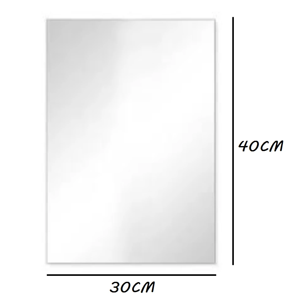 Espelho Adesivo Decorativo Plástico Flexível - RETANGULAR - Visão 1