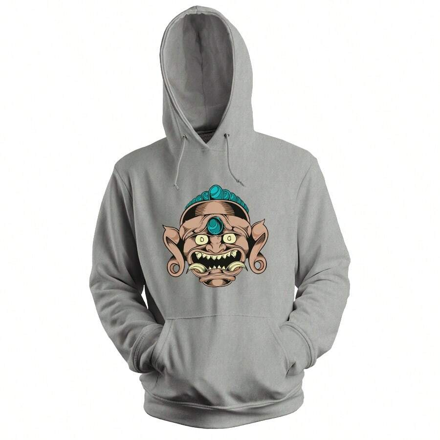 Men Hoodies - 灰色 - 查看 1