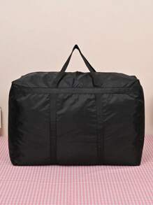 Travel Duffle Bag, Packing Bag Tote Bag, Non-Woven Bag, Moisture-Proof Storage Bag, Quilt Clothes Storage Bag, Sturdy Extra Large Storage Bag For Moving, Travel, And Dormitory - Duffle Bag With Zippers And Reinforced Handles - 60x40x25cm/23.62x15.74x9.84inch Bedroom Accessories School Supplies Back To School Dorm Essentials Travel Bag For Suitcase Overnight Bag Gym Bag Weekend Bag Duffel Bag For Luggage Carry On Bag College Bag Luggage Bags Weekender Bag Hospital Bag Holiday Winter - Black - View 3