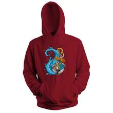 Men Hoodies - 紫紅色 - 查看 1