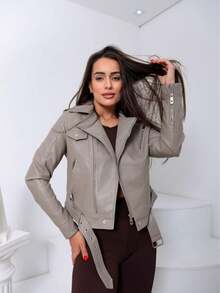 Women Jackets - Màu Xám nhạt - Xem 2