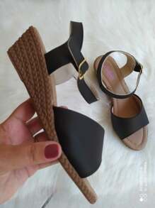 Women Platforms & Wedge Sandals - màu đen - Xem 2