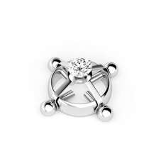 1pc Adjustable Non-Piercing Nipple Ring With Four Loops For Sexy Body Jewelry - Silver - View 3