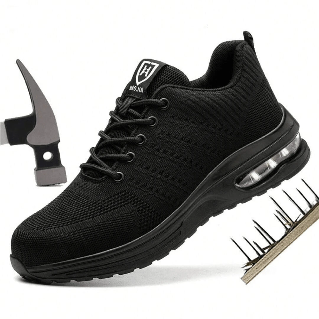 Zapatos De Seguridad De Fibra De Kevlar De Acero Ligero - Negro - Ver 1