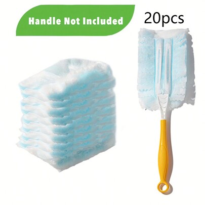 فرشاة كهربائية لتنظيف الغبار ثابتة الكهرباء 20قطعة (لا يشمل اليد)، رأس فرشاة النسيم القابل للتصرف، فرشاة إزالة الغبار المنزلية، فرشاة لتنظيف وازالة الغبار المحمولة، فرشاة غير ذات استخدام واحد للاستخدام في غسيل الملابس أو الأثاث أو السيارات أو لوحات المفاتيح أو لوازم التنظيف و الأجهزة